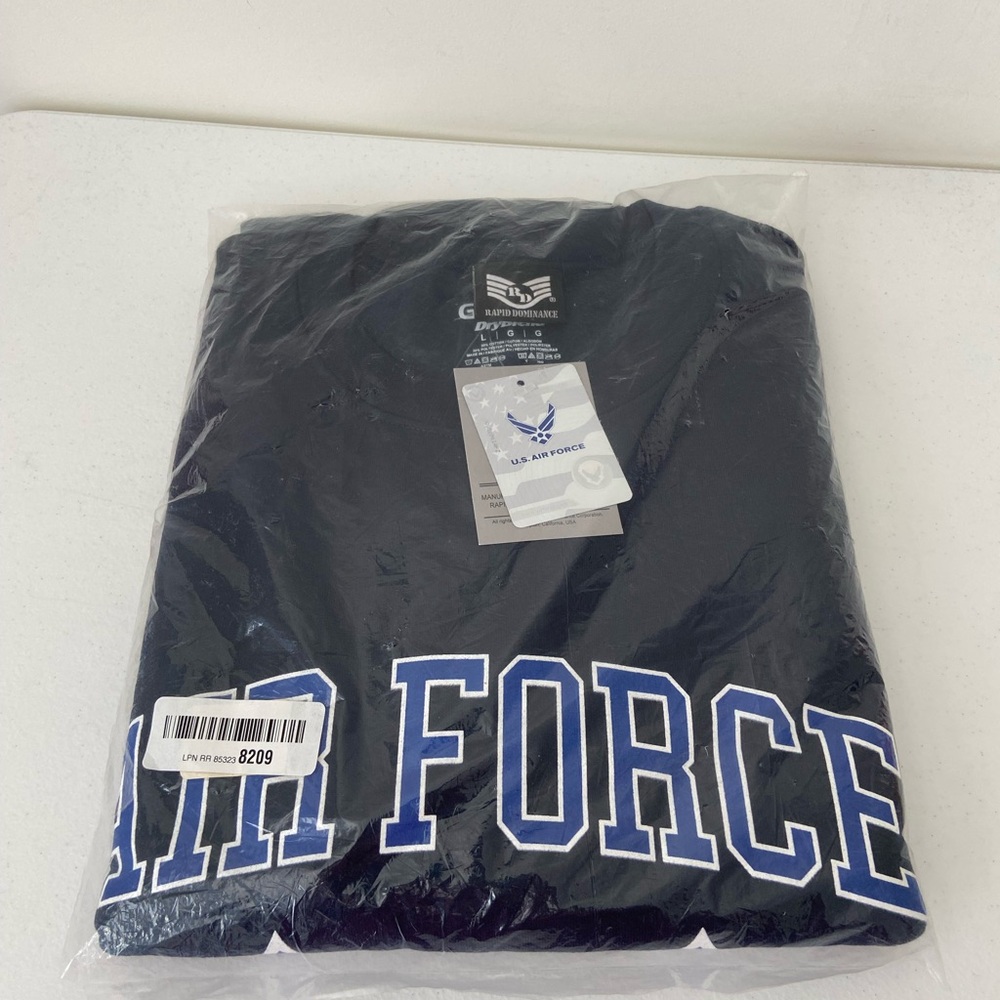 NWT | Rapid Dominance adult’s U.S. Air Force decal navy blue crewneck sweatshirt - Picture 1 of 5